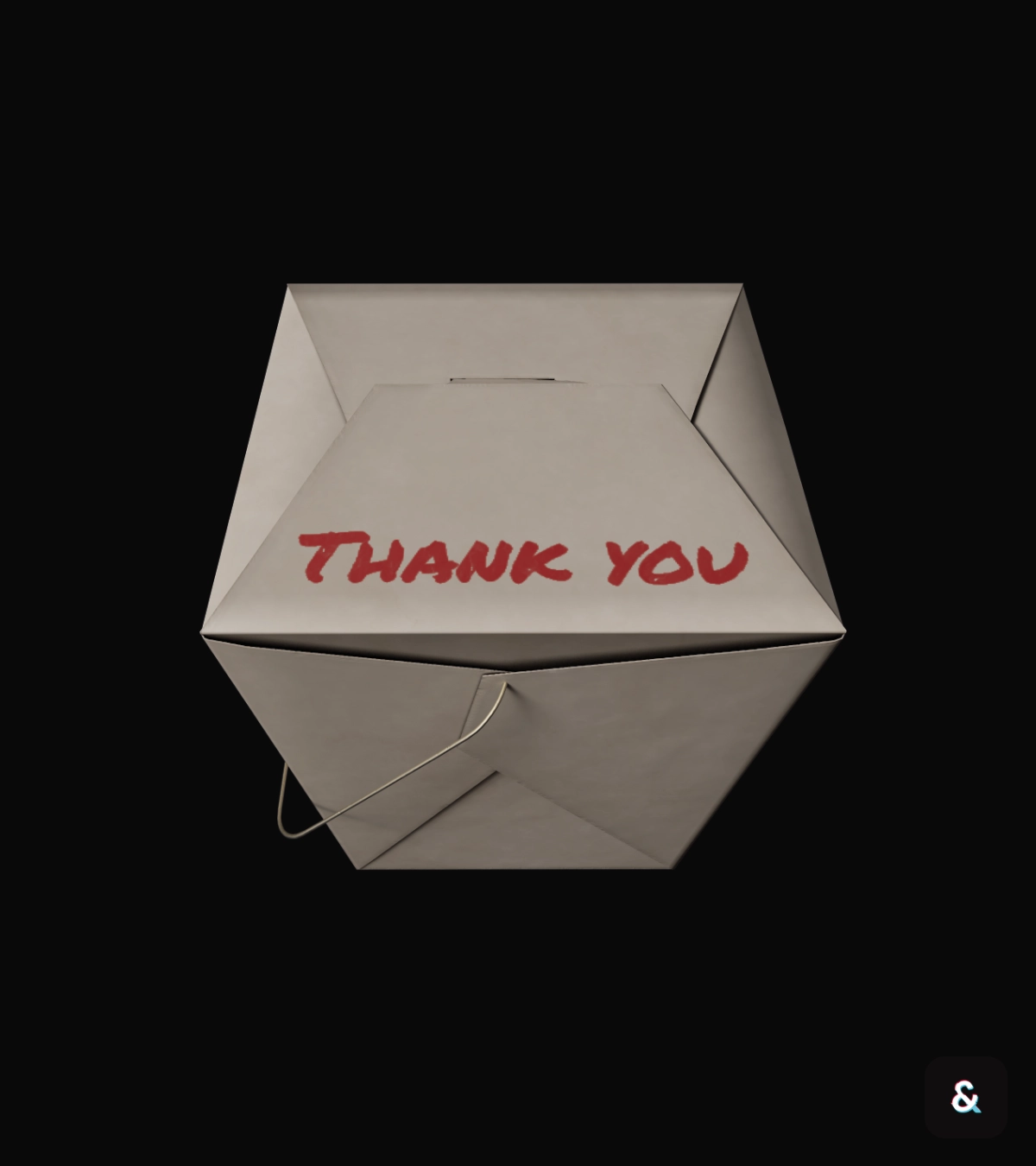 Chinese Food Box Closed