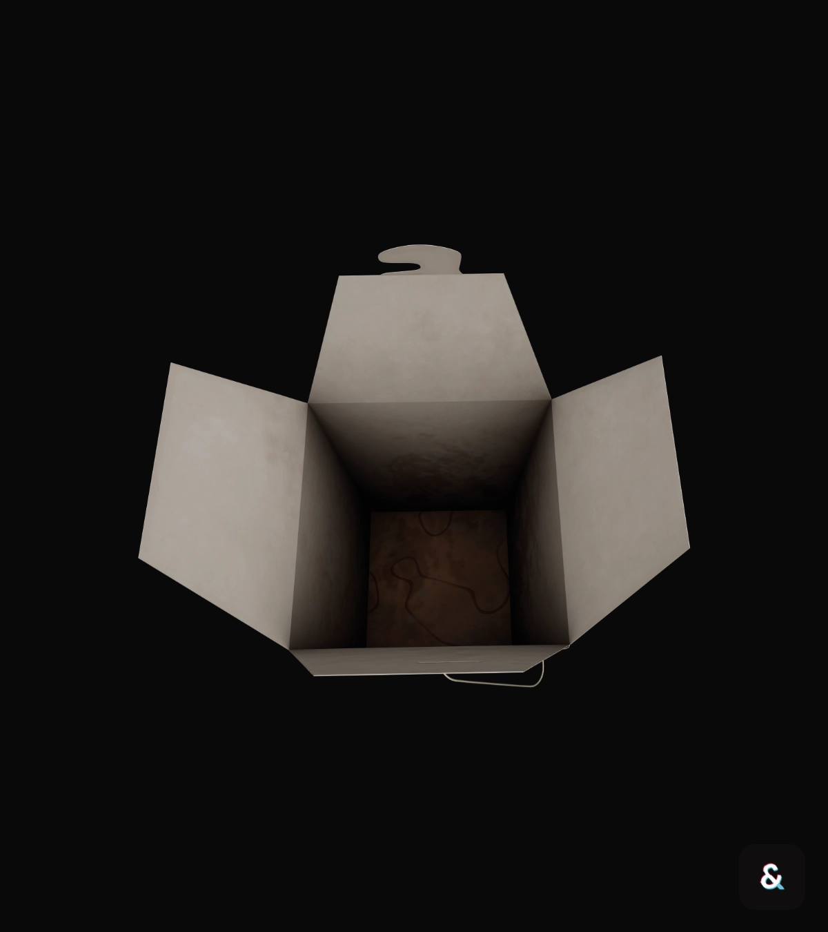Chinese Food Box Opened