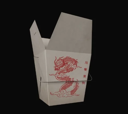 Caja de Comida China abierta
